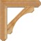 Ekena Millwork Legacy Craftsman Rough Sawn Bracket w/ Offset Brace, Western Red Cedar, 6"W x 24"D x 24"H BKT0604X24X24LEC04RWR - alternate 3